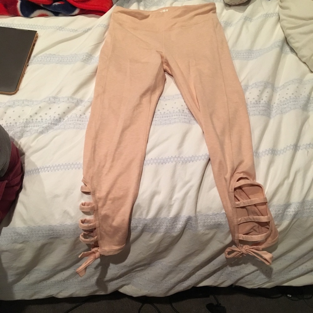 NWOT lace up leggings